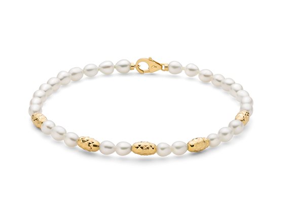 Bracciale Miluna Donna Pepite di perle in Argento Perla PBR3634G - PBR3634G